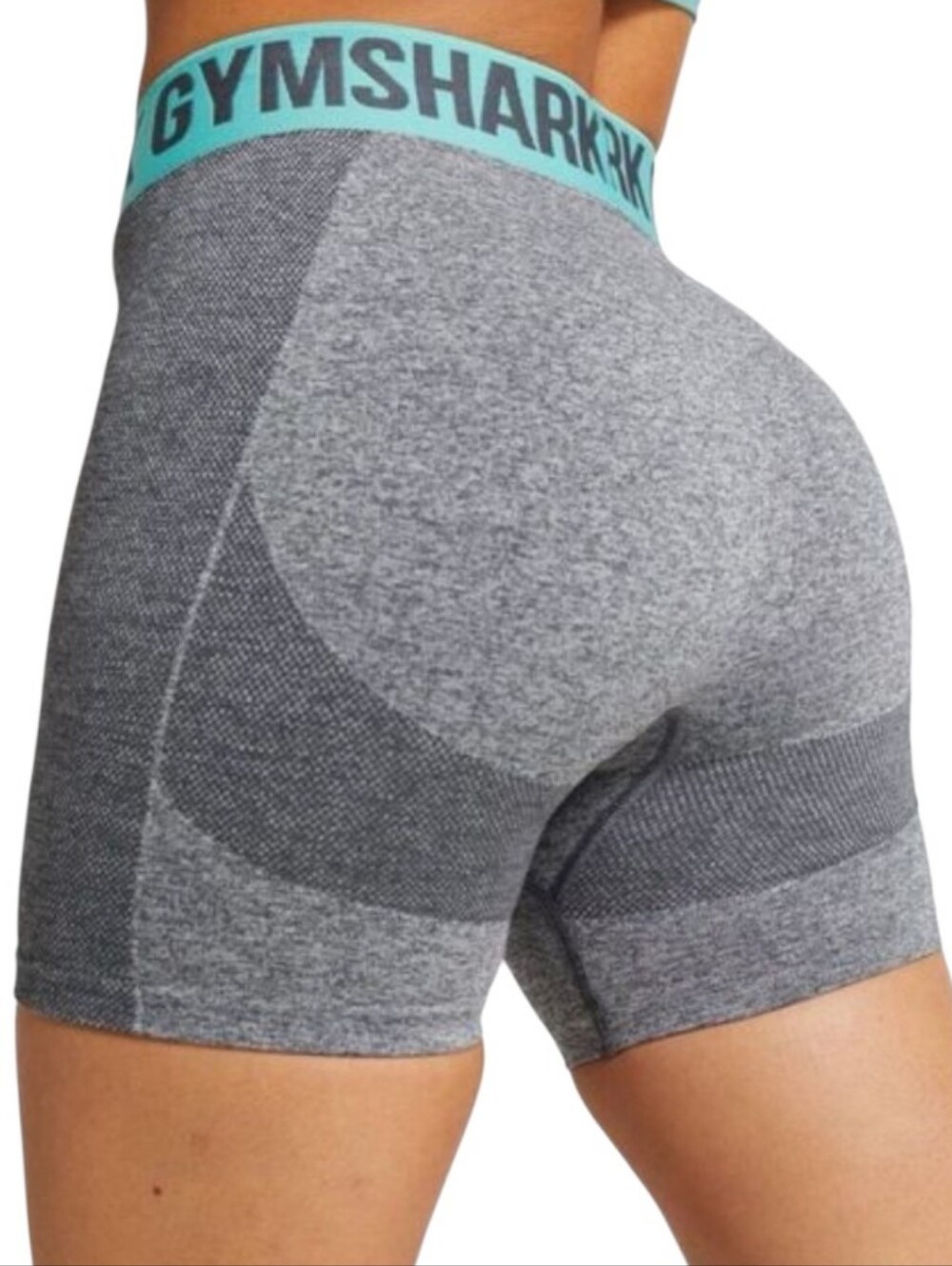 Gymshark grey bike shorts size S